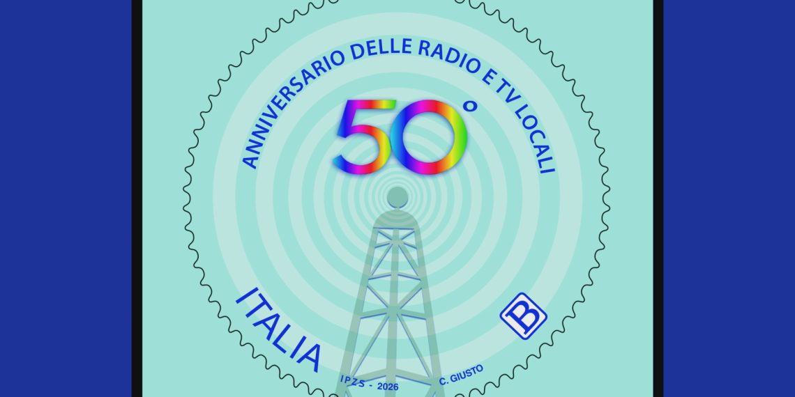 Un francobollo per celebrare i 50 anni delle radio e delle tv locali