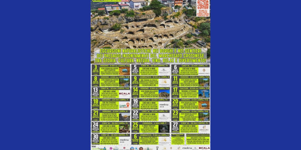 Verzino Adventure, agosto tra natura e cultura: escursioni alla scoperta del Marchesato
