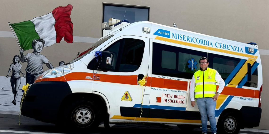 Compleanno solidale per il sindaco di Cerenzia: dona un’ambulanza alla comunità